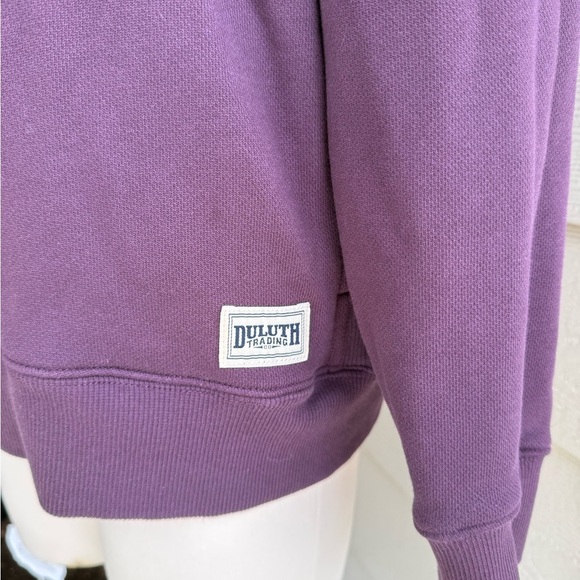 Duluth Trading Purple 100% cotton sweatshirt - Picture 4 of 6